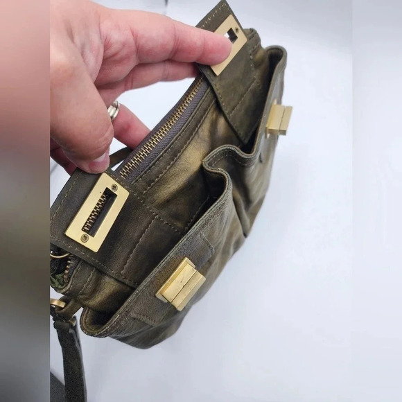 Women's Sabina New York Genuine Leather Wristlet Party Contemporary - Picture 5 of 7